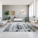 Timmy Mono Rabbit Fur Monochrome Rug - 200x300 cm