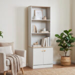Movo Skara 2-Door Bookcase