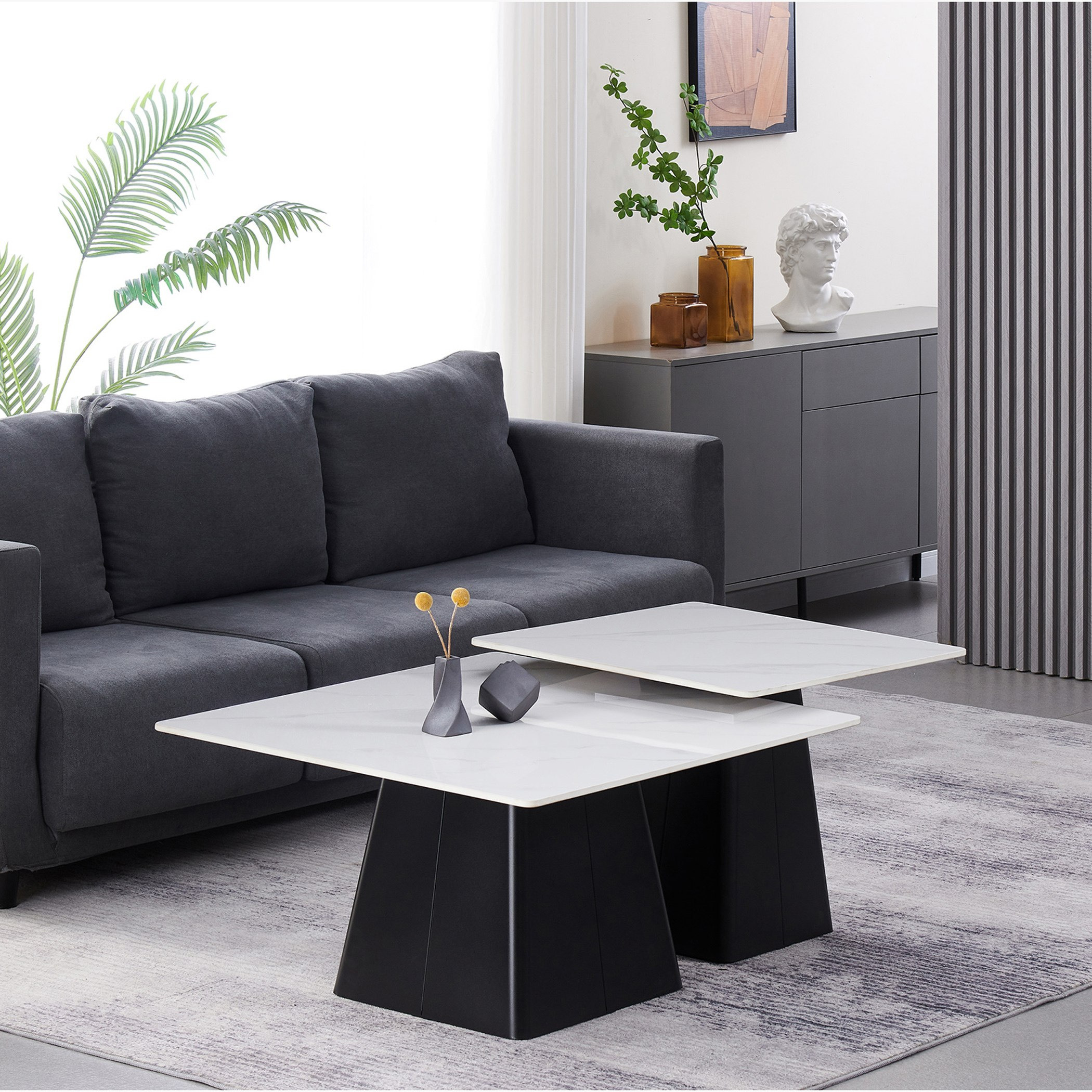 Holston Nxt 2-Piece Sintered Stone Coffee Table Set