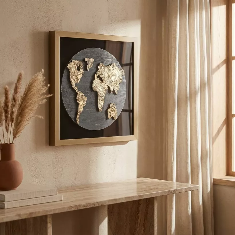 Relay World Art Shadow Box - 50x50x4 cm - Image 5