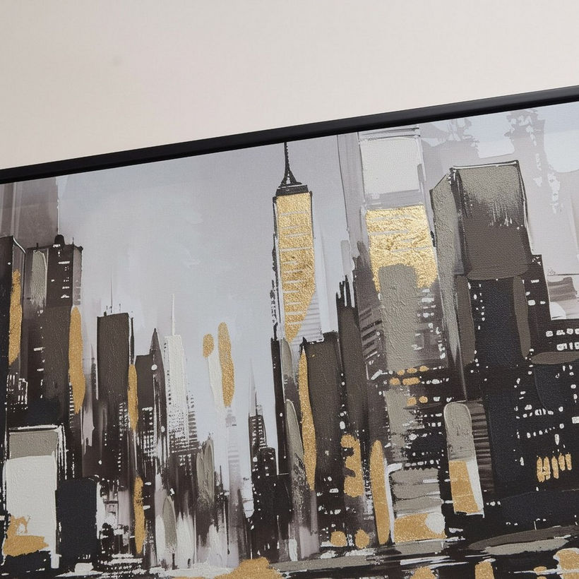 Relay Cityline Framed Handpainted Canvas - 90x60x3.8 cm - Image 3