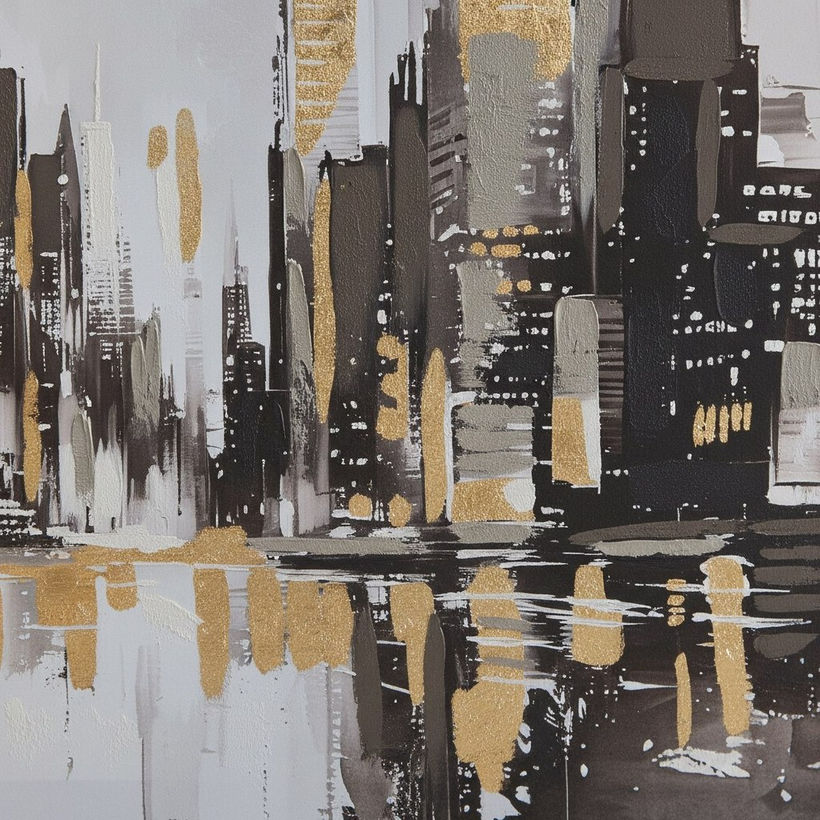 Relay Cityline Framed Handpainted Canvas - 90x60x3.8 cm - Image 4