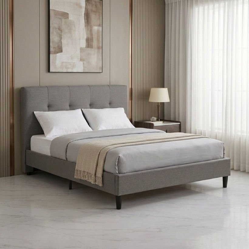 Movo Kulltorp Malmo Upholstered Queen Bed - 160x200 cm - Image 3