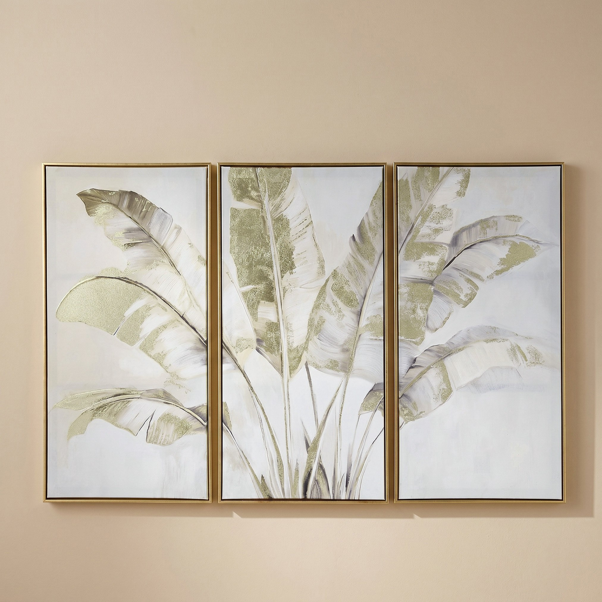 Orson 3-Piece Palm Tree Framed Picture Set - 80x120 cm