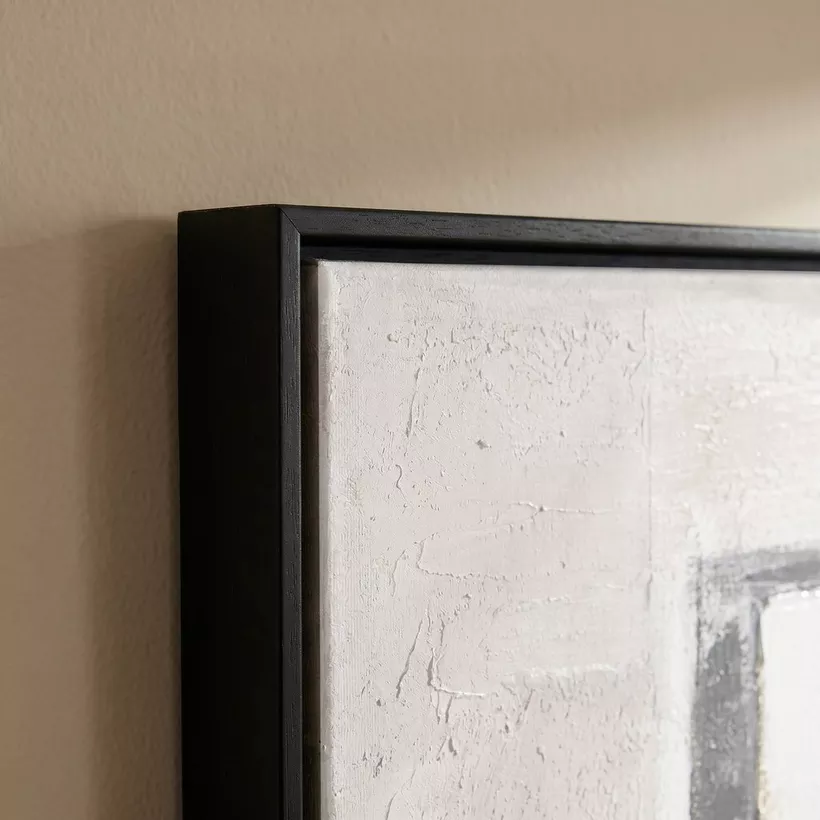 Orson Vertical Abstract 60% Hand Painted Framed Picture - 80x120 cm - Image 3