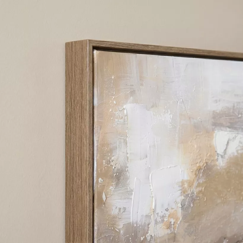 Orson Gold Strike Abstract 60% Hand Painted Framed Picture - 50x100 cm - Image 3