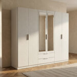 Orion 6-Door Wardrobe with 2 Drawers and 2 Mirrors