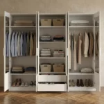 Orion 6-Door Wardrobe with 2 Drawers and 2 Mirrors