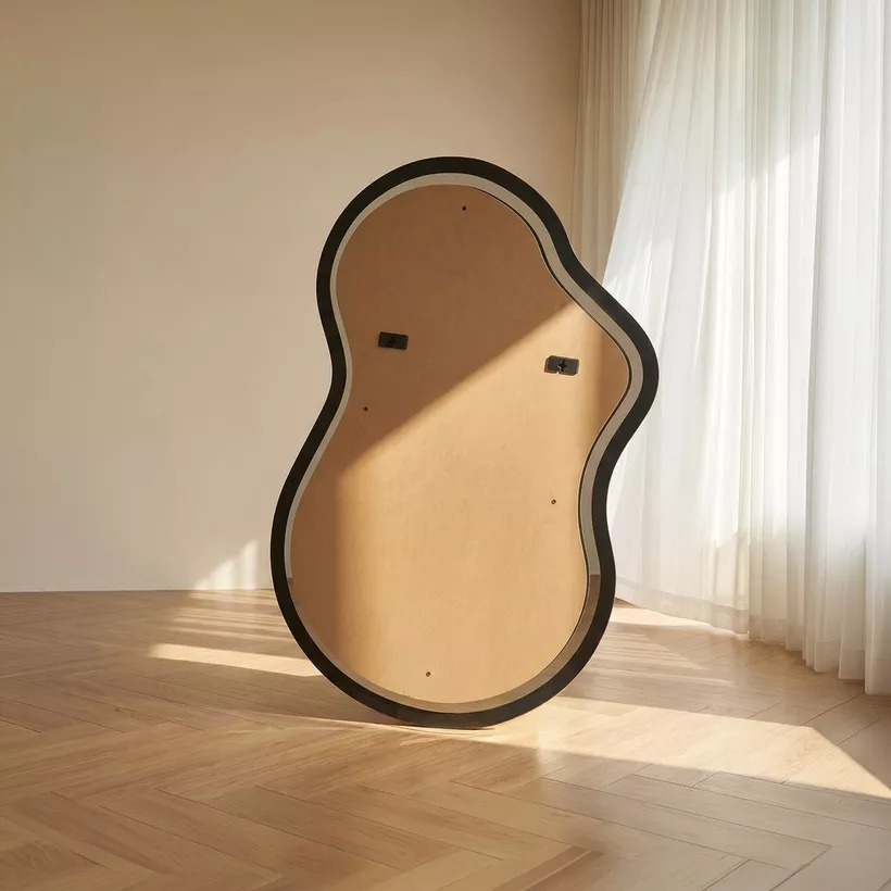 Reda Glit LED Abstract No Frame Wall Mirror - 70x100 cm - Image 6