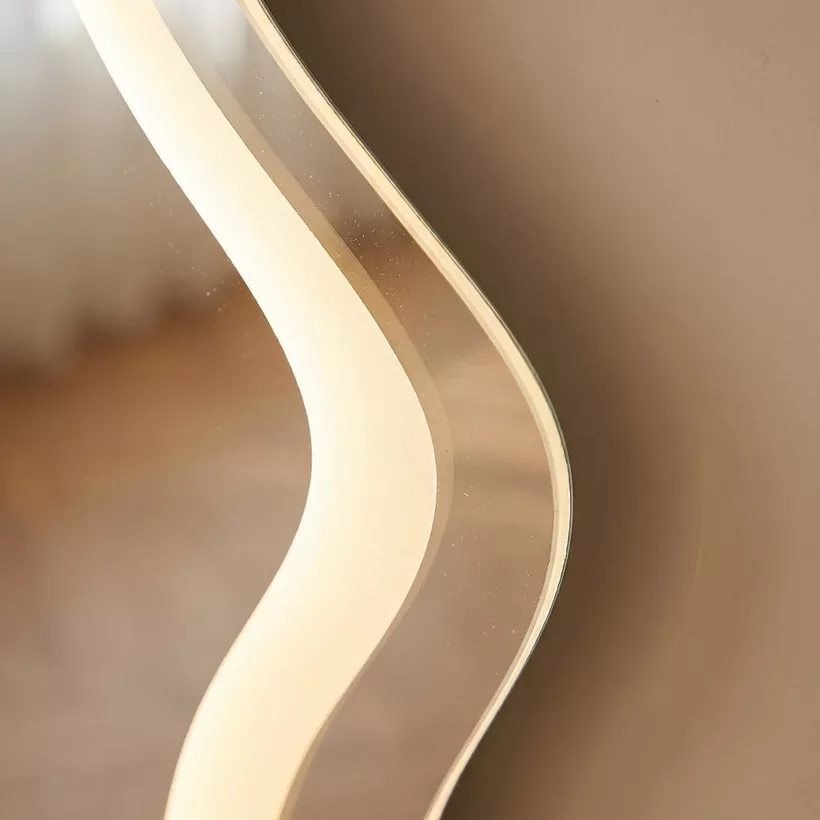 Reda Glit LED Abstract No Frame Wall Mirror - 70x100 cm - Image 7