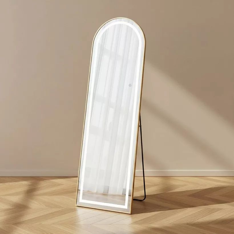 Reda Glit Arched LED Mirror with Stand - 50x160 cm - Image 3