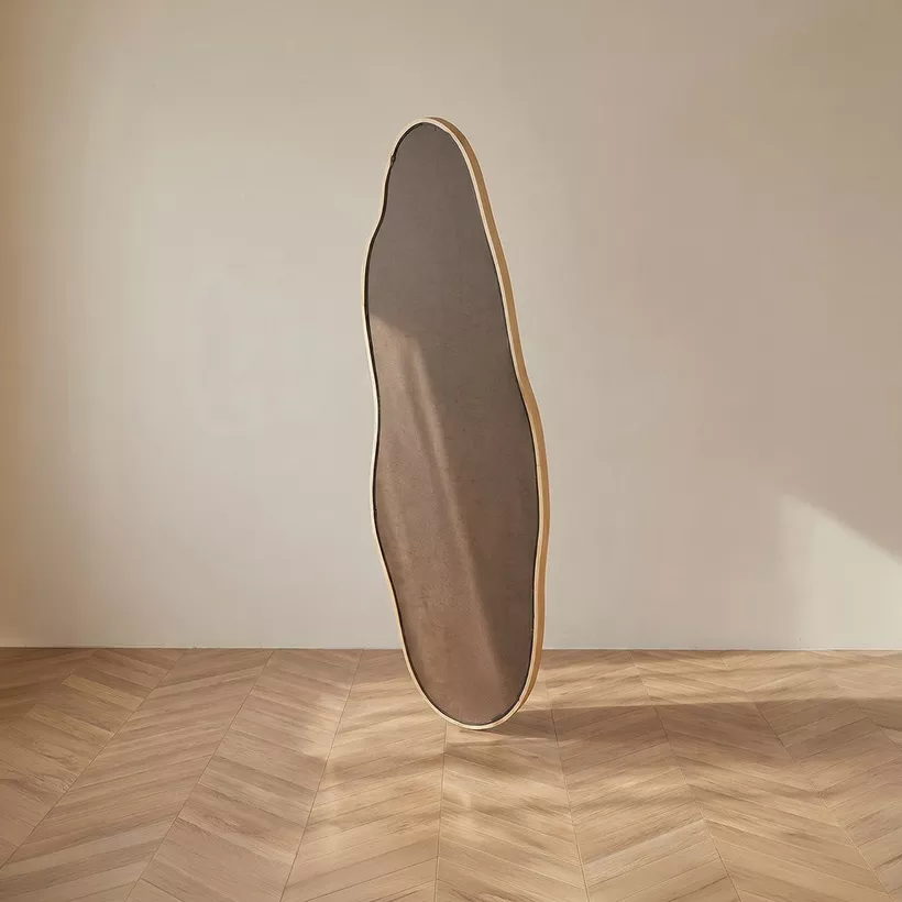 Reda Glit LED Pinewood Standing Mirror - 60x180 cm - Image 6