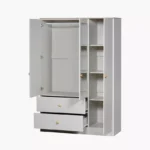 Movo Skara 3-Door Wardrobe with 2 Drawers