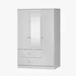 Movo Skara 3-Door Wardrobe with 2 Drawers