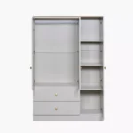 Movo Skara 3-Door Wardrobe with 2 Drawers