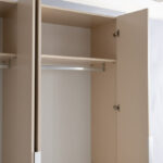 Venice 6-Door Transparent Wardrobe with 2 Drawers and Mirrors