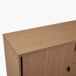 Wilson 2-Sliding Door 3-Drawer Sideboard High TV Stand for TVs up to 70 inches