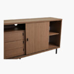 Wilson 2-Sliding Door 3-Drawer Sideboard High TV Stand for TVs up to 70 inches