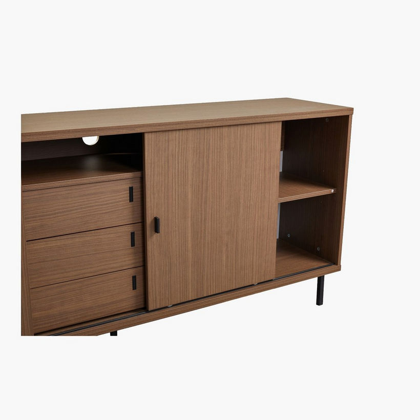 Wilson 2-Sliding Door 3-Drawer Sideboard High TV Stand for TVs up to 70 inches - Image 8