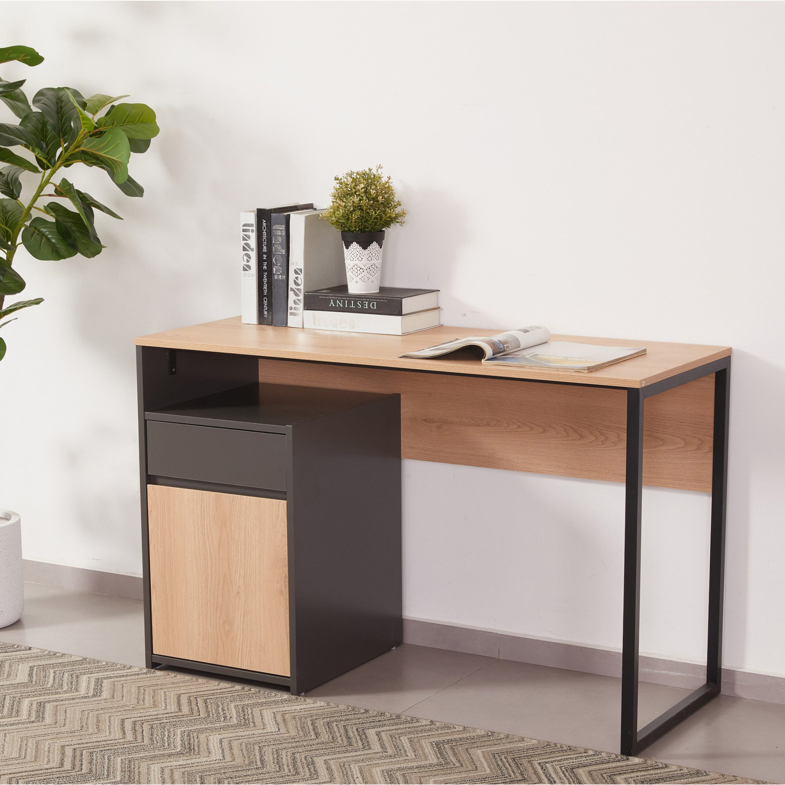 Siesta 1-Drawer Study Desk with 1-Door