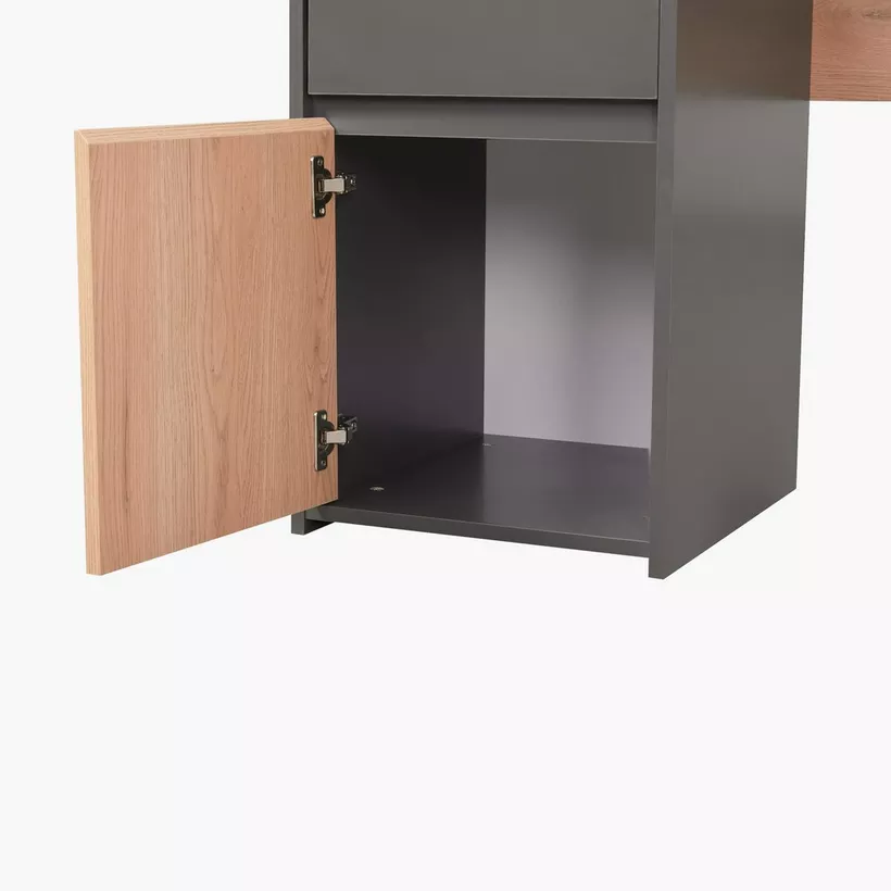 Siesta 1-Drawer Study Desk with 1-Door - Image 7