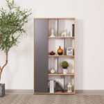 Modulix Bastian 4-Tier Bookcase with Door