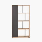 Modulix Bastian 4-Tier Bookcase with Door