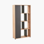 Modulix Bastian 4-Tier Bookcase with Door