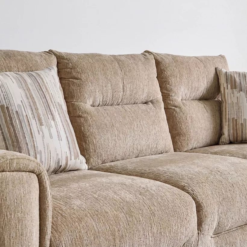 Antigo 3-Seater Fabric Sofa with 2 Cushions - Image 4