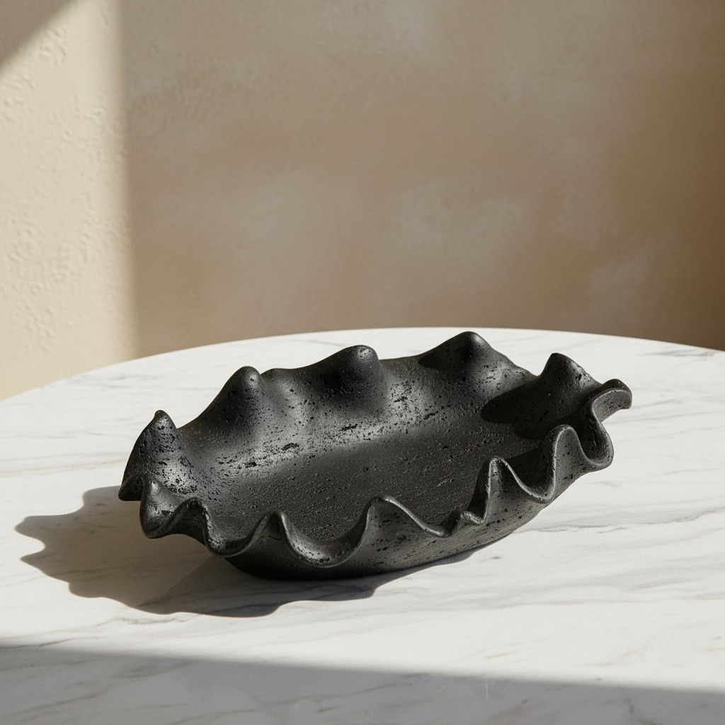 Whyton Saga Decor Polyresin Bowl - 35x21x8.5 cm
