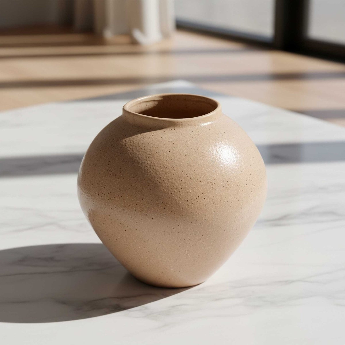 Sansa Stacy Decorative Ceramic Reactive Glaze Vase - 24x24x23.5 cm