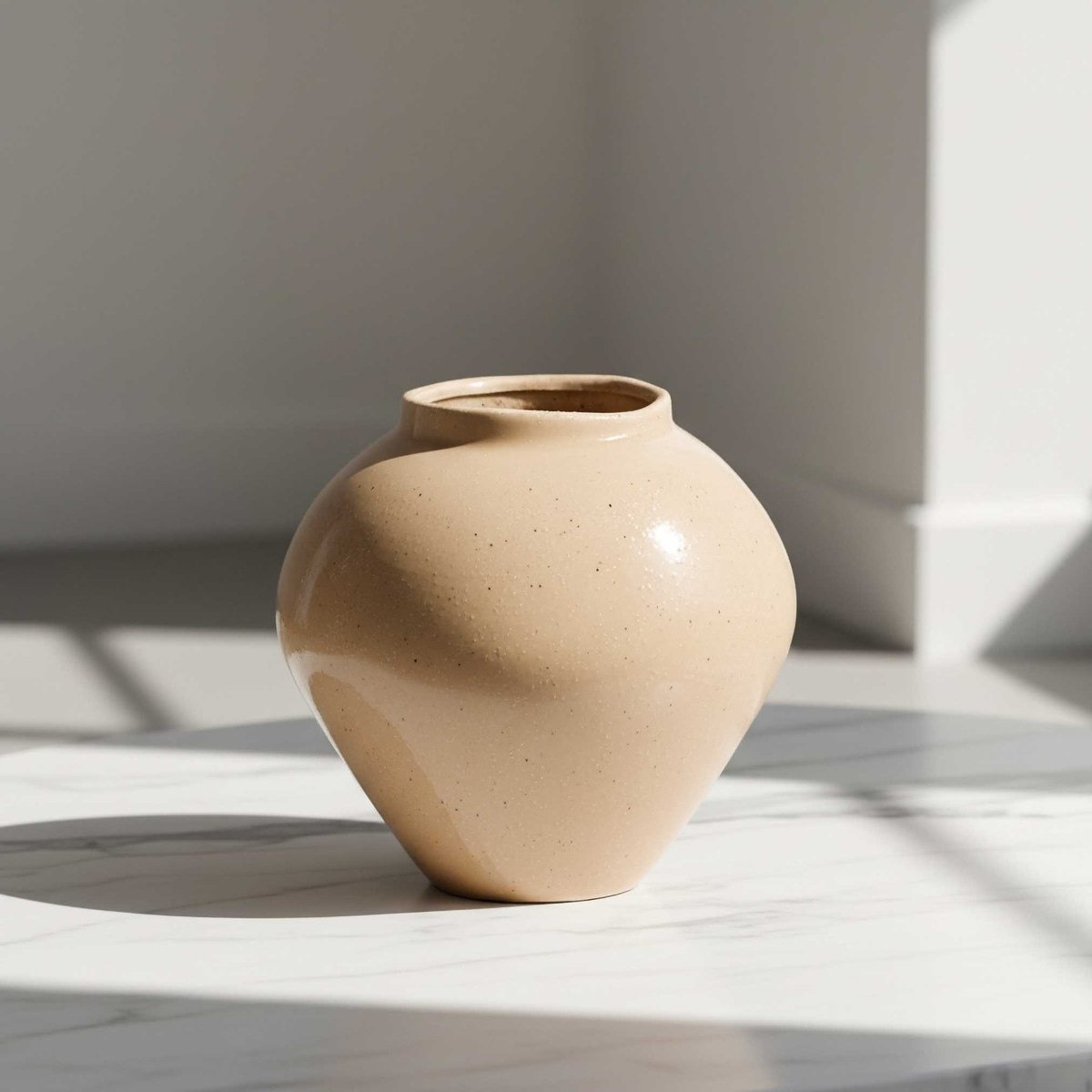 Sansa Stacy Decorative Ceramic Reactive Glaze Vase - 20.8x20.8x20.5 cm