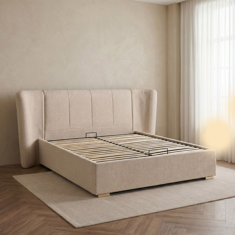 Marwell Heiden Upholstered Hydraulic Storage King Bed - 180x200 cm - Image 7