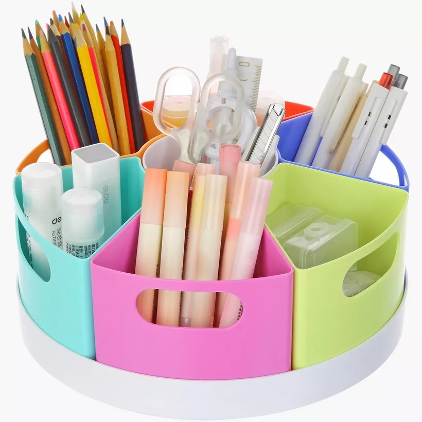 Claro Rotating Organiser with 7 Removable Tray - 25x25x11.5 cm - Image 3