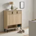 Movo Lasero 20-Pair Shoe Cabinet with 3 Doors and Open Shelf - Image 11