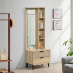 Movo Lasero 2-Drawer Dresser with 3 Open Shelf Storage