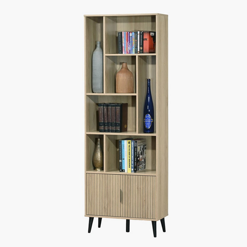 Movo Lasero 2-Door Tall Bookcase with Shelves - Image 4