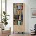 Movo Lasero 2-Door Tall Bookcase with Shelves - Image 9