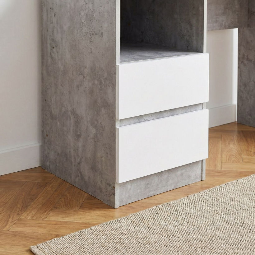 Alford Patara Nxt 2-Drawer Study Desk with Hutch - Image 5