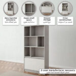 Alford Patara Nxt 3-Tier Bookcase with Drawer