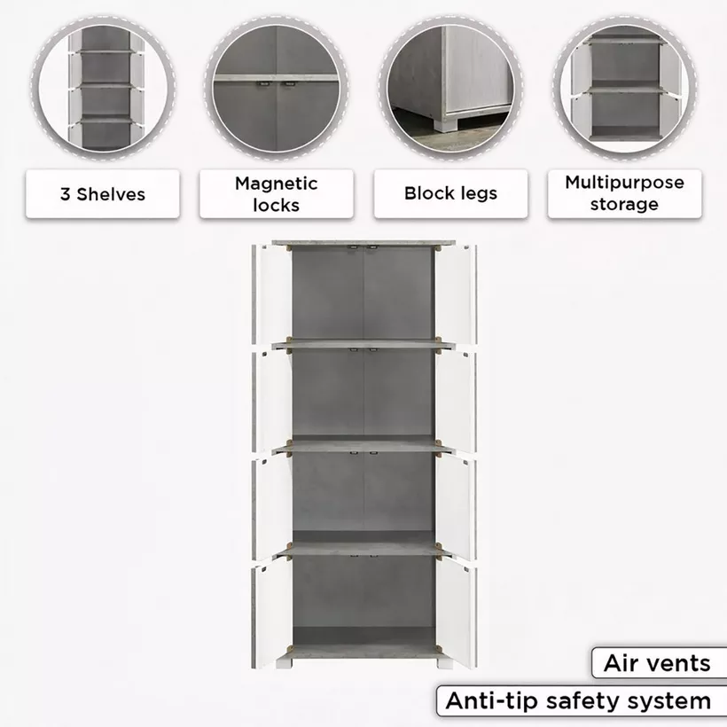 Alford Aspen Nxt 8-Door Storage Multipurpose Unit - Image 8