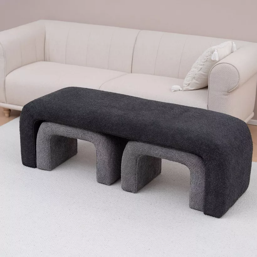 Jena Fabric Bed Bench - Set of 3 - Image 3