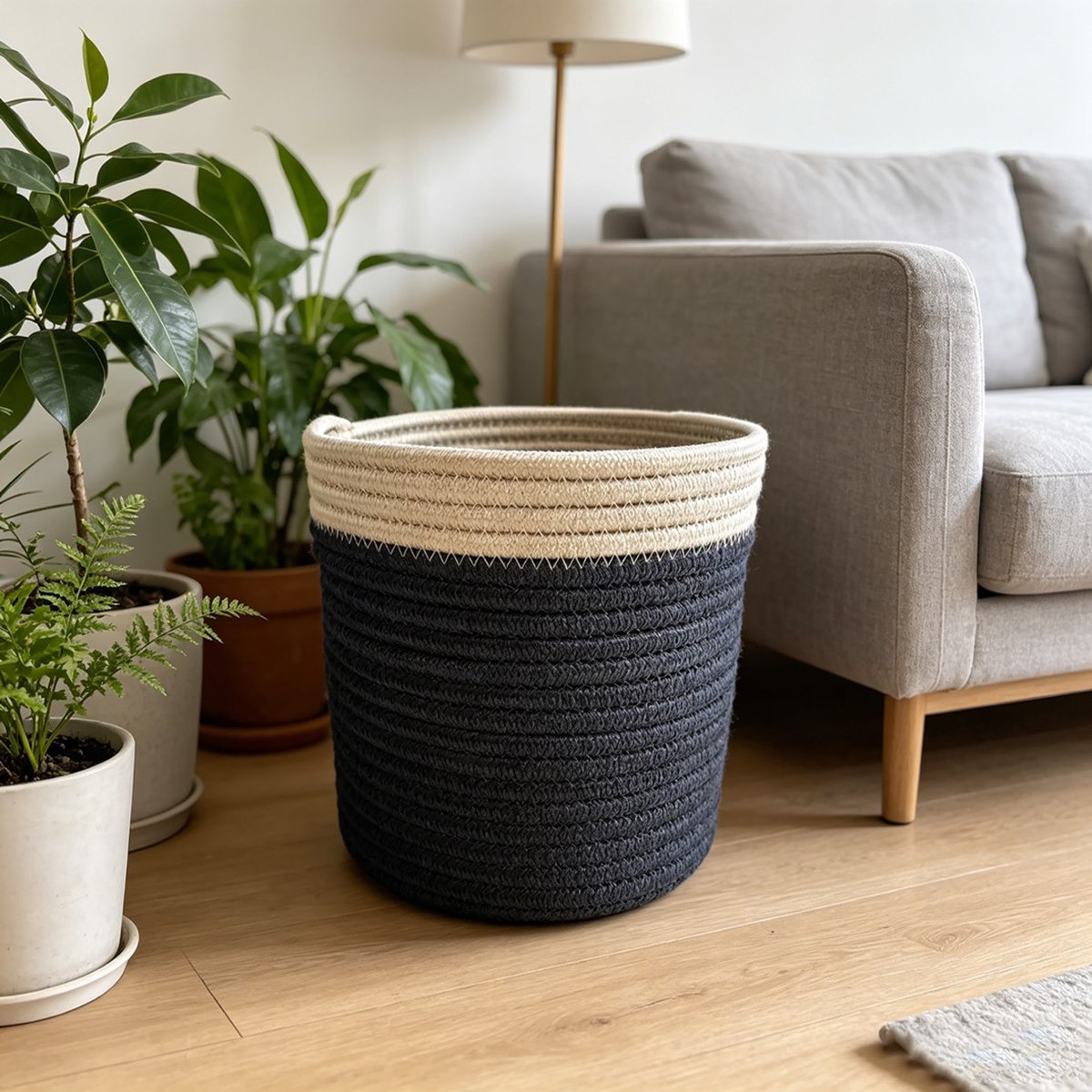Ron Rope Storage Basket - 30x24 cm