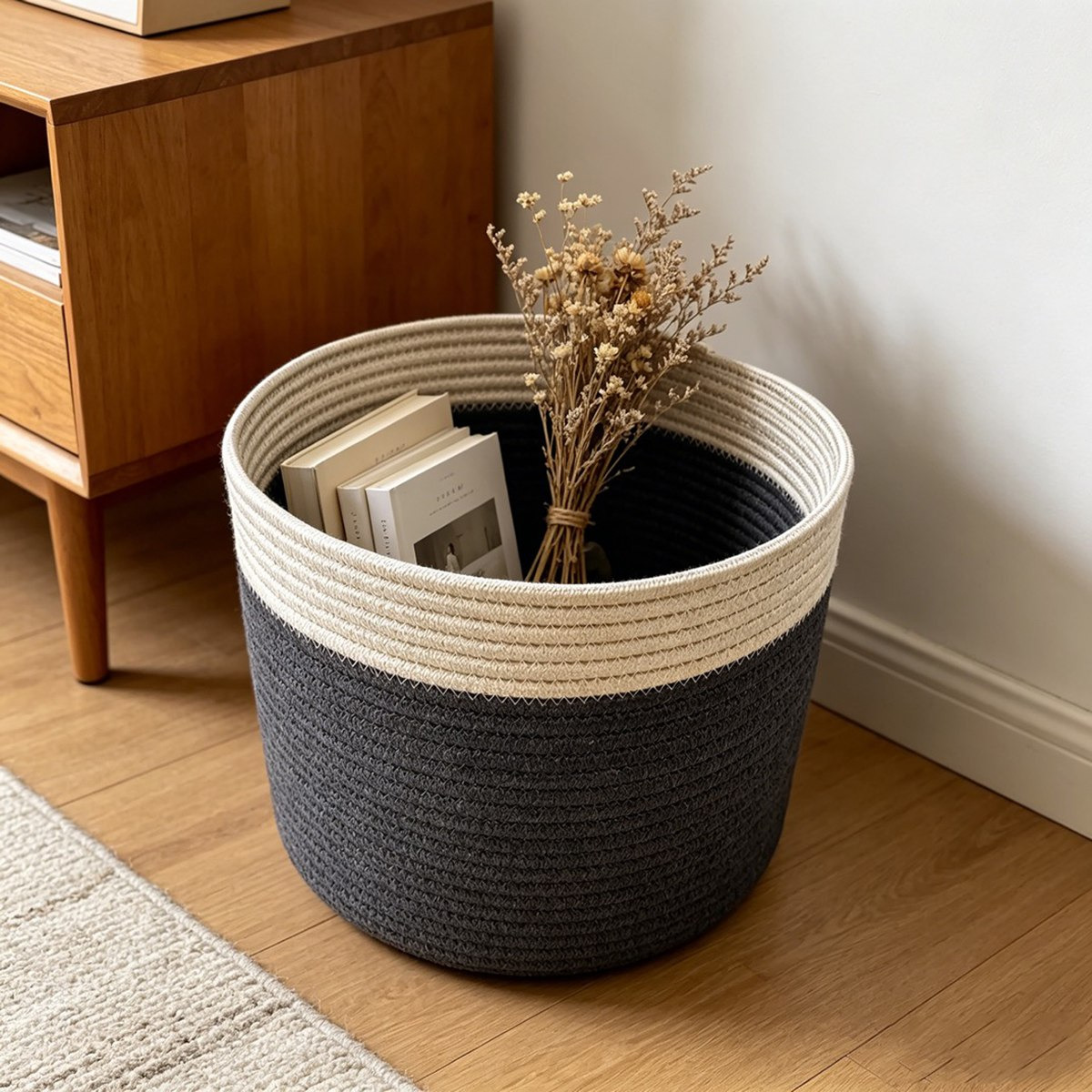 Ron Rope Storage Basket - 26x21 cm