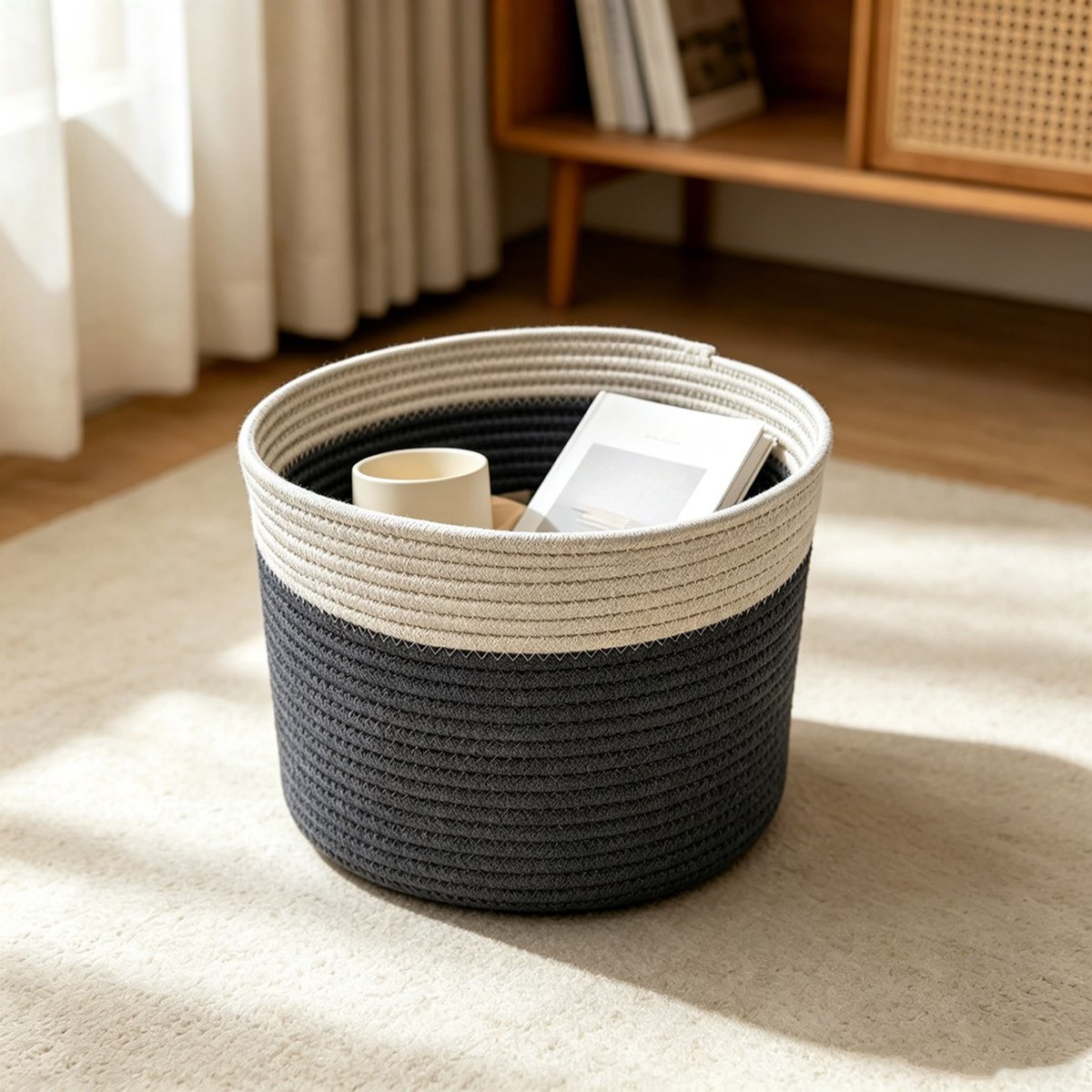 Ron Rope Storage Basket - 20x19 cm