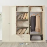 Andrea 6-Door Wardrobe with 2 Drawers and Mirrors