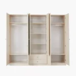 Andrea 6-Door Wardrobe with 2 Drawers and Mirrors