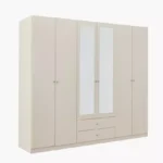 Andrea 6-Door Wardrobe with 2 Drawers and Mirrors
