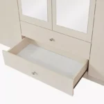Andrea 6-Door Wardrobe with 2 Drawers and Mirrors