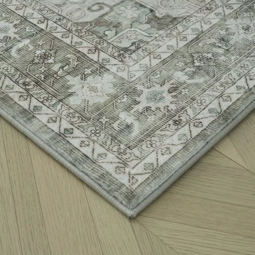 Bristol Classic Printed Microfibre Rug - 120x170 cm - Image 3